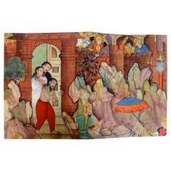Indische indische Miniaturen Asiatische Textilien und Kunstwerke von Francesca Galloway, 1st Ed
