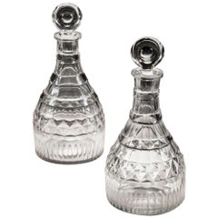 Antique Pair of Georgian Period Spirit Decanters