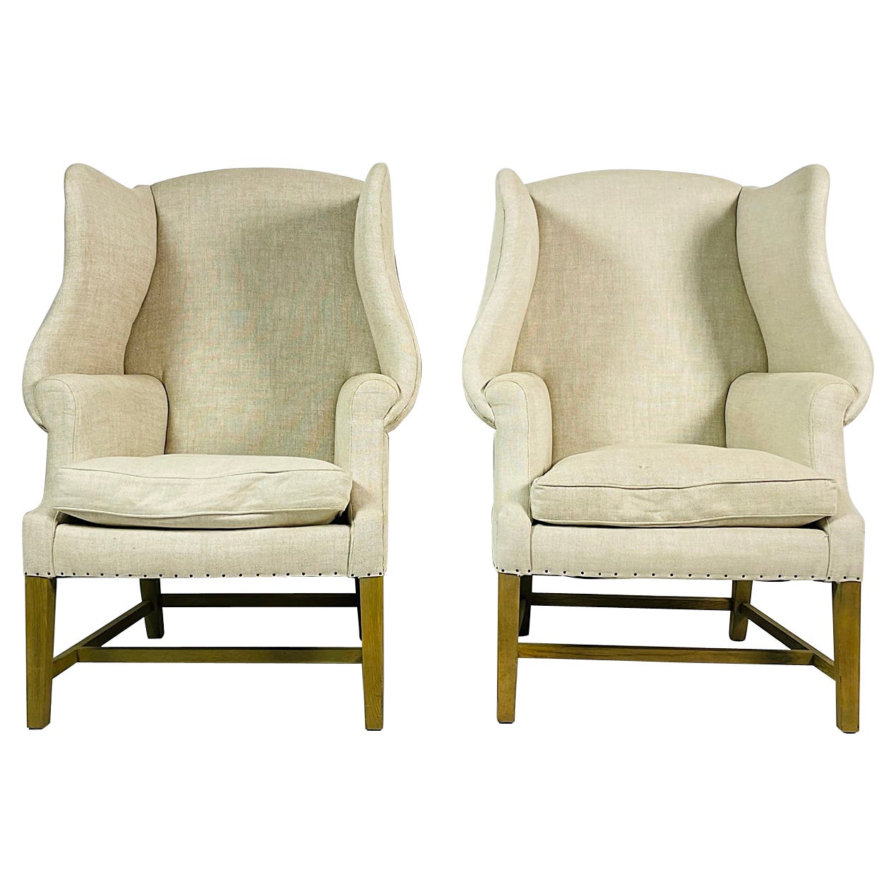 Pair of Bovenkamp Wingback Chairs with New Upholstery, 1960 at 1stDibs