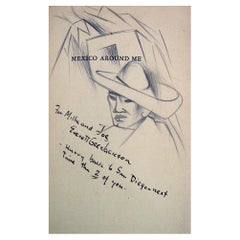 1940s Everett Gee Jackson 2 Drawings & Book