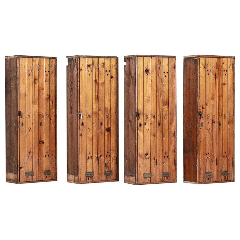 English Pine Golf Club Lockers For Sale at 1stDibs