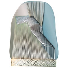 Grand tapis Moooi Un-Roll Spring en polyamide de tissu souple par Claire Vos