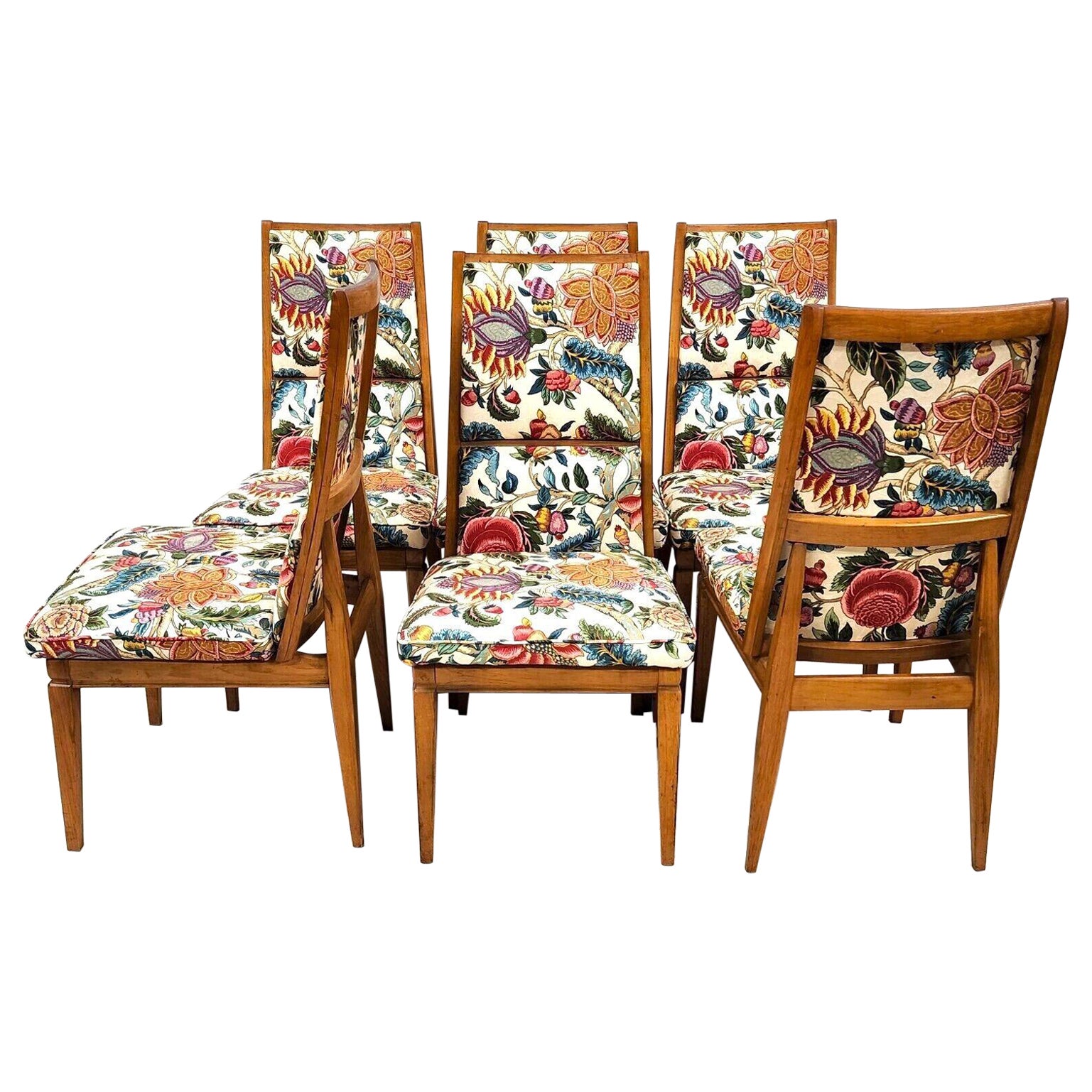 Ensemble de 6 chaises de salle à manger vintage MCM par Kroehler
