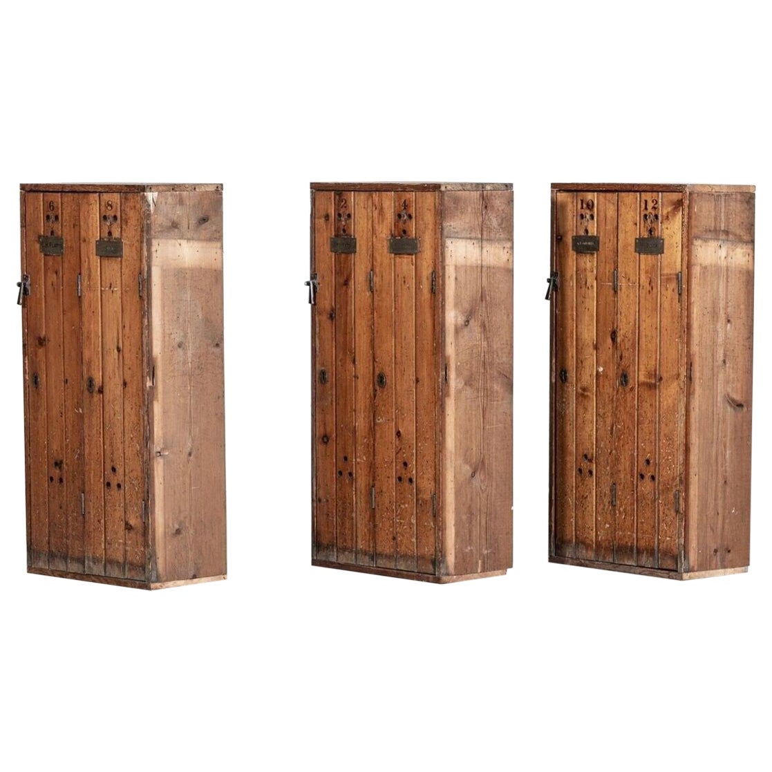 English Pine Golf Club Lockers For Sale