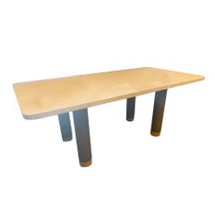 Vintage Travertine Dining Table, Italy, 1970's