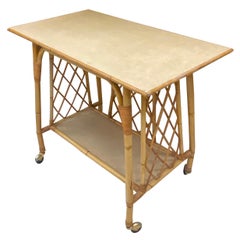 Used Serving Table That Can Serve as a Multimedia Table 'TV, Hi-Fi' in Bamboo, 1960
