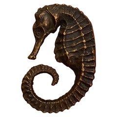 Antique Cast Bronze Tiffany Studios Seahorse