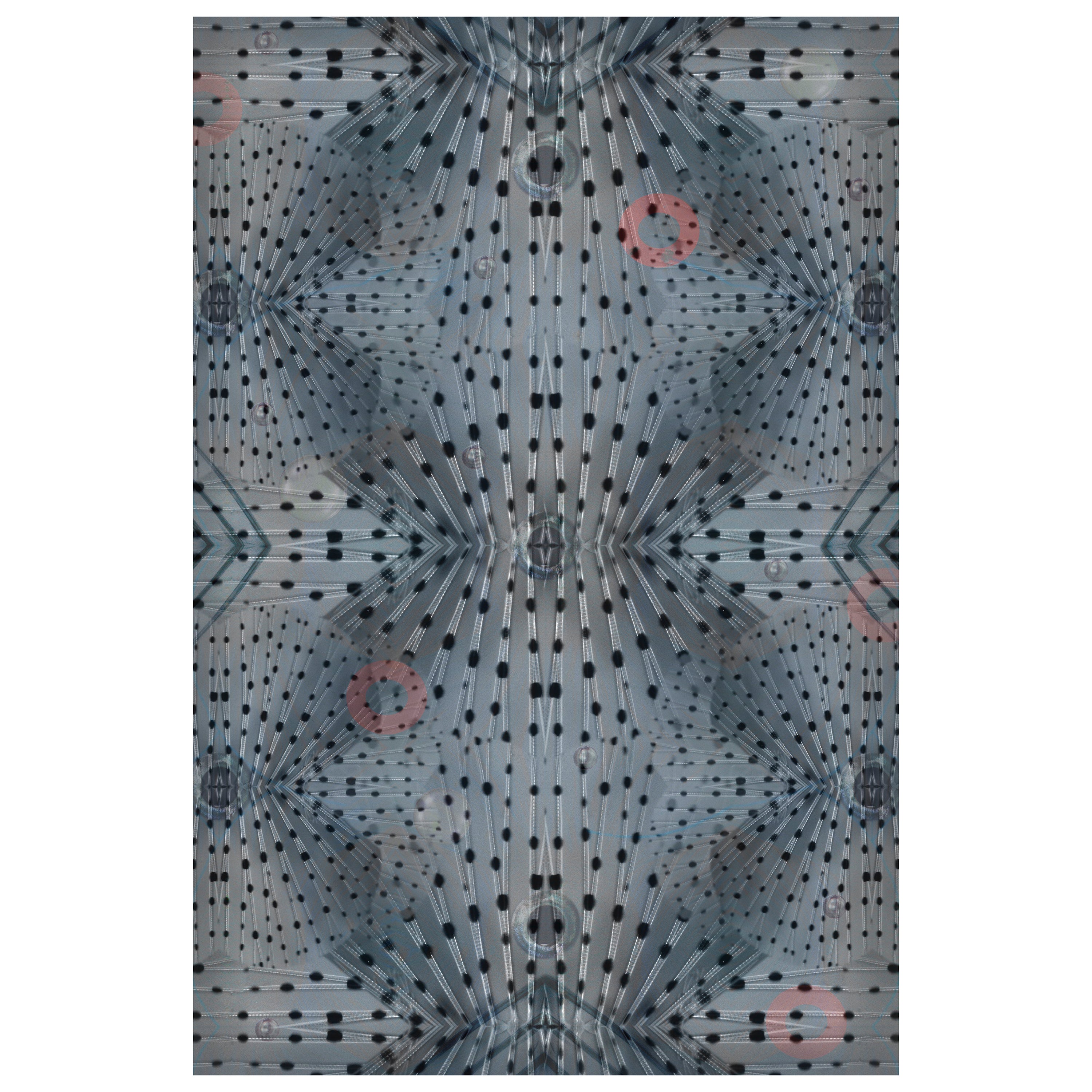 Moooi Small Extinct Animals Flying Coral Fish Rug in Low Pile Polyamide For Sale