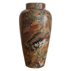 XL Breccia Marble Vase from France, 1950s
