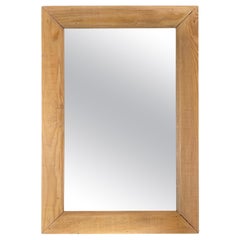 Mirror With A Frame Made In Pine From 1930s