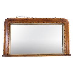 Antique Mirror, Walnut, Marquetry, 1880