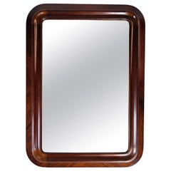 Miroir ancien en acajou, 1880