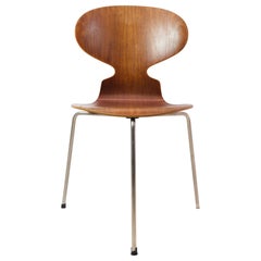 Ant, Model 3100, Arne Jacobsen, Teak Wood, Fritz Hansen, 1950