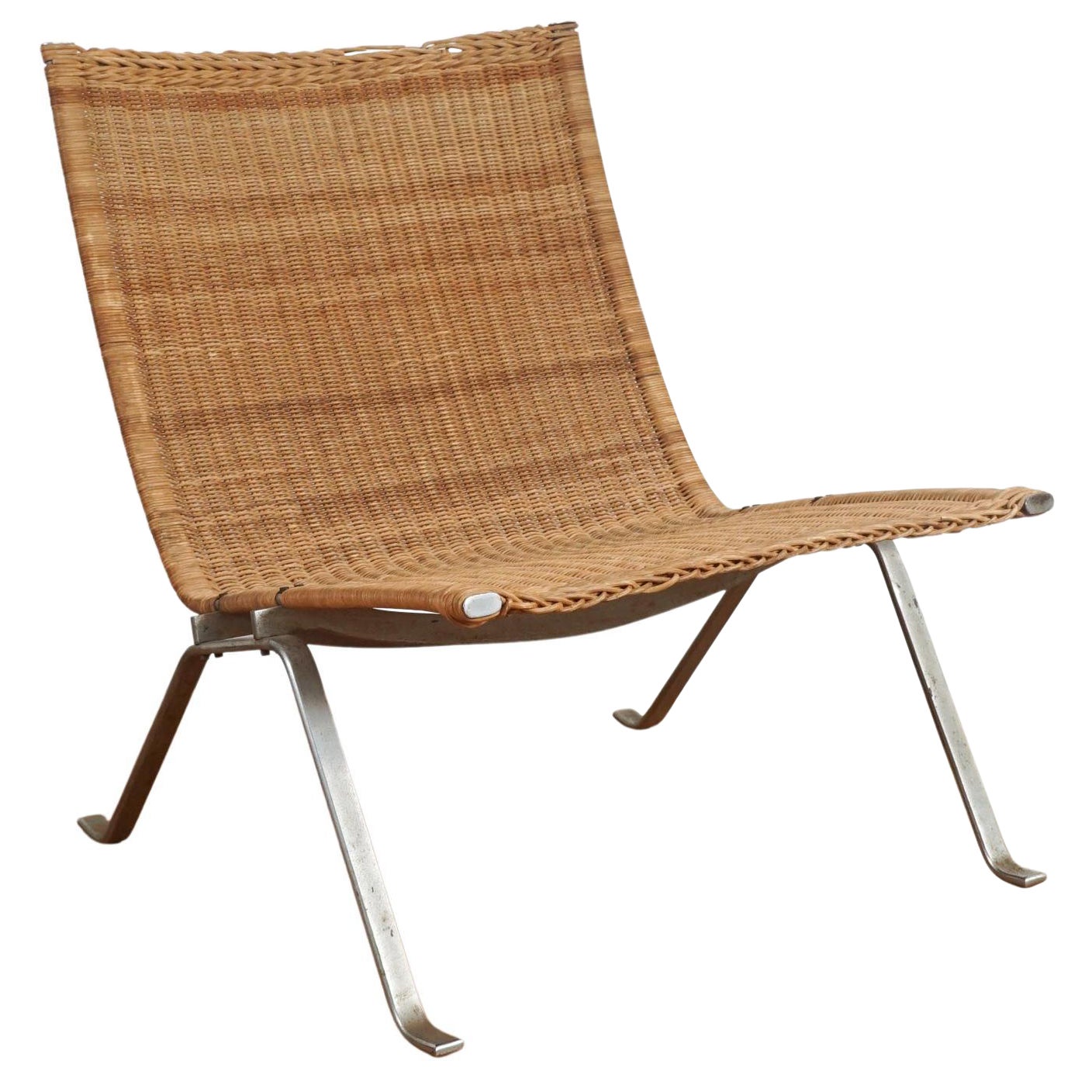 Tumbona de mimbre Poul Kjaerhjolm PK 22