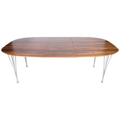 Dining Table Made In Rosewood By Piet Hein & Bruno Mathsson From 1960s