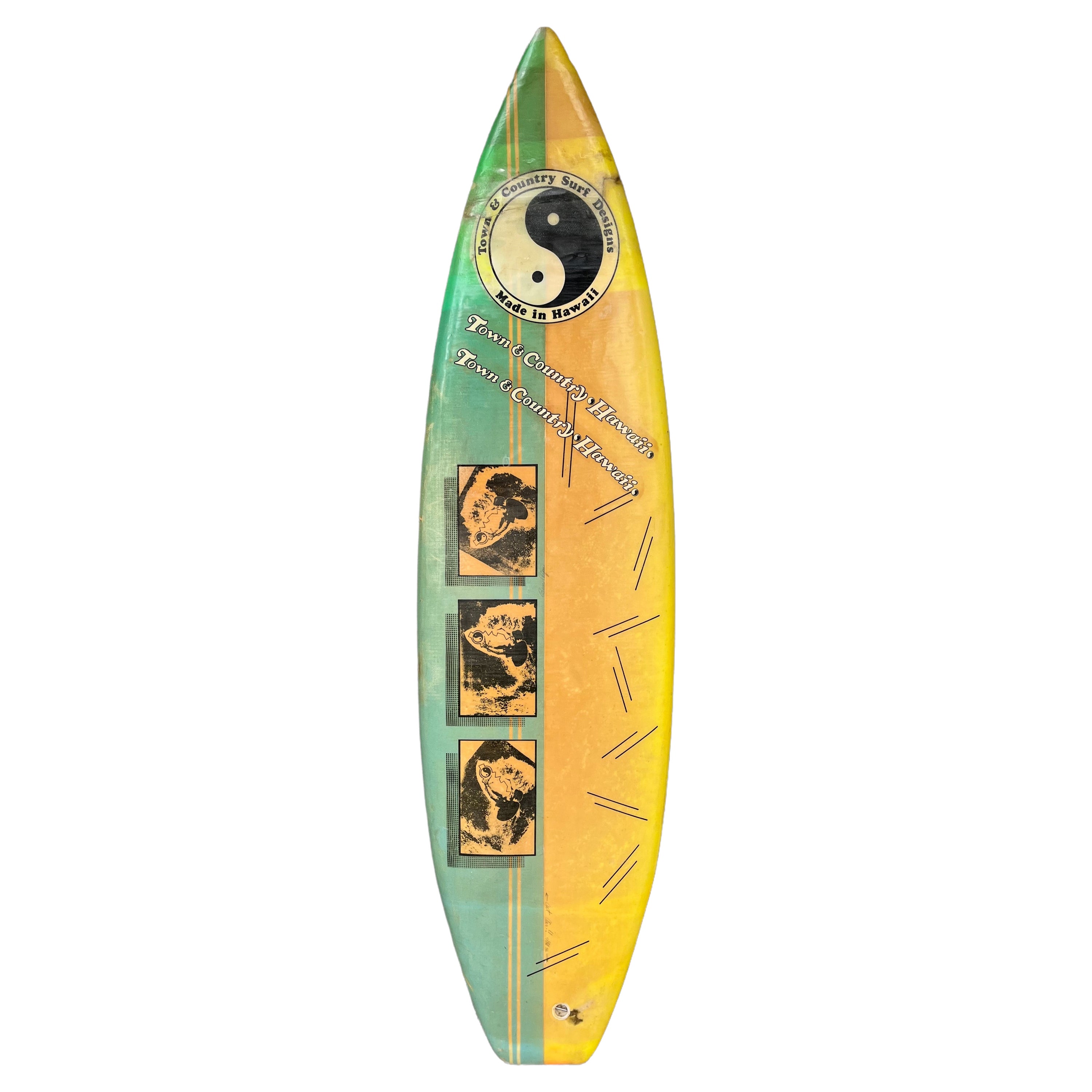 1986 Town & Country Surfboard Shaped by the Late Ben Aipa
