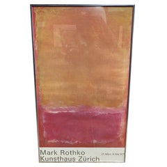 Mark Rothko Limited Edition Vintage Original Exhibition Lithograph Poster Zurich
