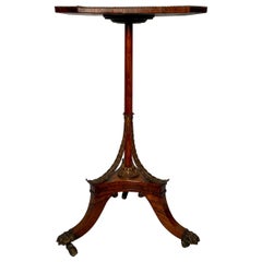 Antique English Gold Bronze Mounted Rosewood Occasional Table, Circa 1880