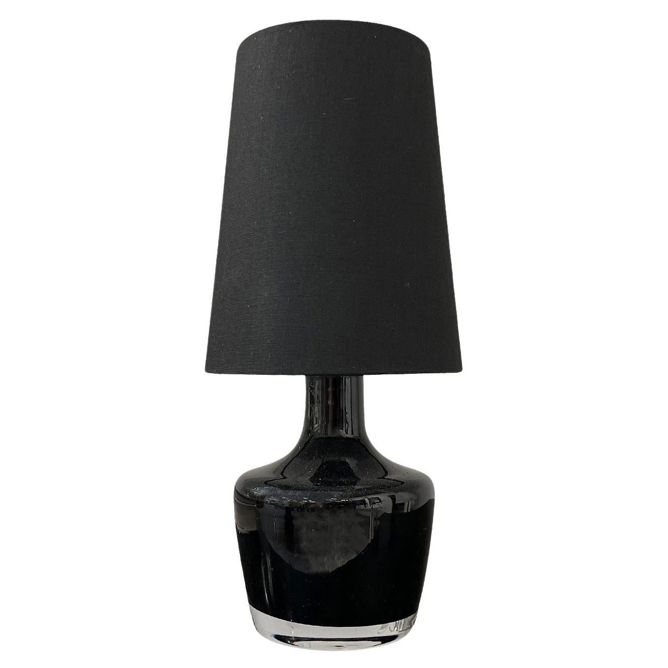 20th Century Black Swedish Small Glass Office Light by Falkenbergs Belysning