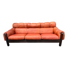 Vintage Mid-Century Scandinavian Leather Sofa by FinnArena
