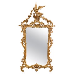 Carved Giltwood Chippendale Chinoiserie Mirror