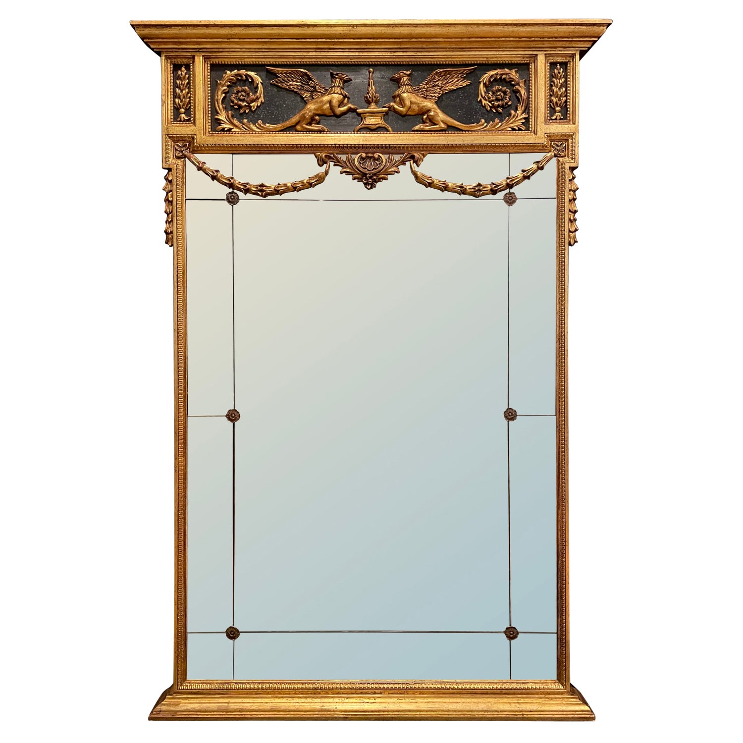 Gilt Neoclassical La Barge Mirror For Sale at 1stDibs