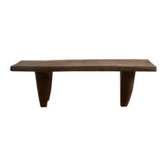 African Hand Carved Wood Senufo Multipurpose Bench in Light Brown
