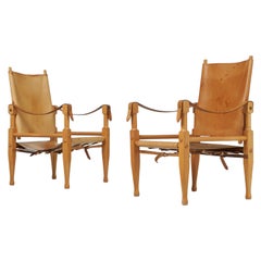 Vintage Wilhelm Kienzle Safari Chairs, Switzerland, 1950
