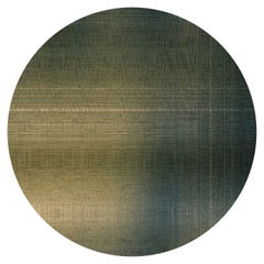 Tapis rond Shibori en laine Moooi Small Quiet Canvas avec finition ourlet Blind