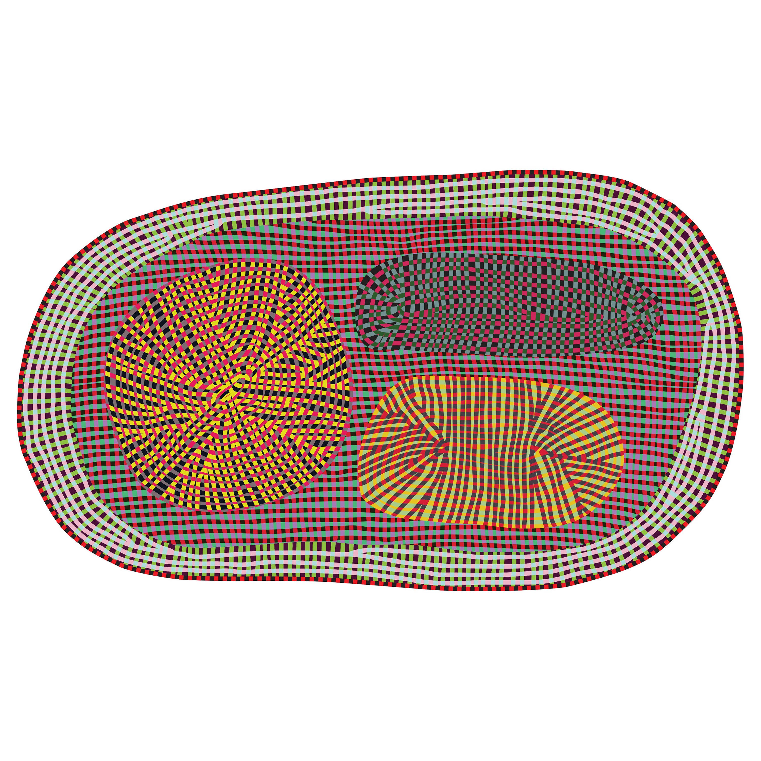 Moooi Magic Marker Amoeba-Teppich aus hochflorigem Polyamide von Bertjan Pot