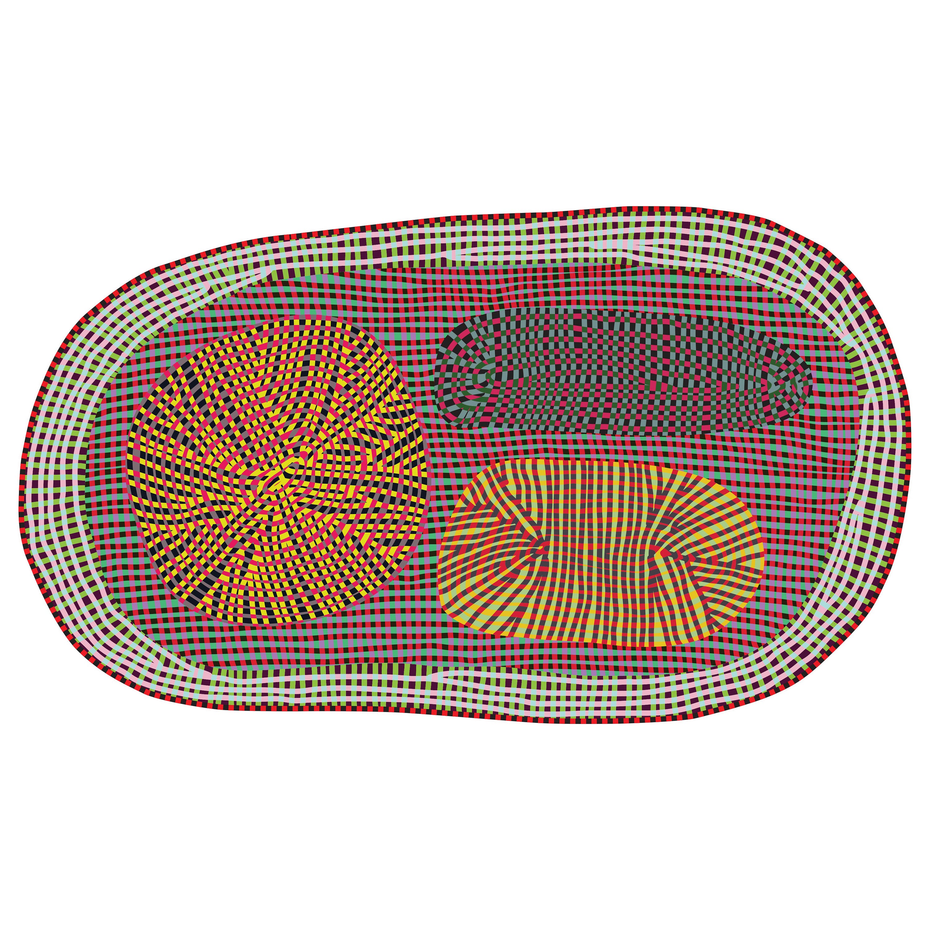 Moooi Magic Marker Amoeba-Teppich aus weichem Polyamide von Bertjan Pot