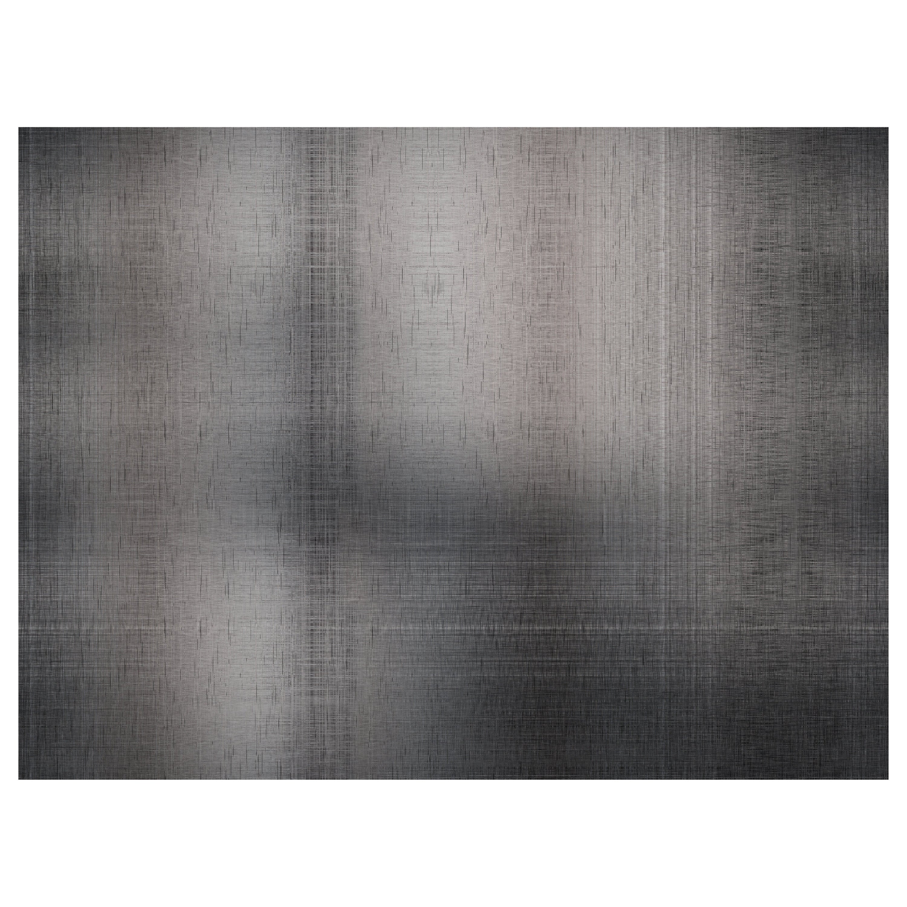 Moooi Large Quiet Canvas Ombre Rectangle Rug in Low Pile Polyamide