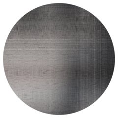 Moooi Small Quiet Canvas Ombre Round Rug in Wool with Blind Hem Finish
