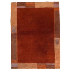 Tapis Khaden tibétain vintage fait à la main, années 1970, 1C922