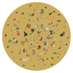 Gelber Teppich aus Wolle von Edward Van Vliet „Small Garden of Eden“ von Moooi