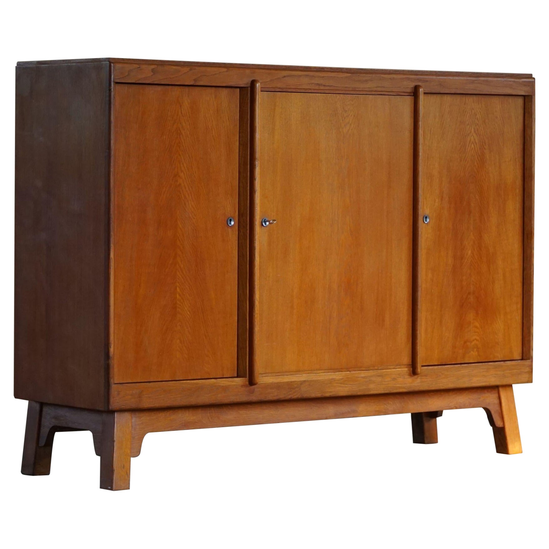 Mid-Century Cabinet / Sideboard in Teak & Oak, Danish Cabinetmaker, 1960s