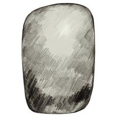 Moooi Scribble Grauer Teppich aus weichem Polyamide von vorne