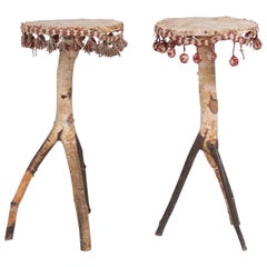 Pair of Mid 19th Century Swedish Naturalistic Birch Gueridons 