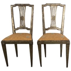 Used 19th Century Italian Accent Chairs Set of 2