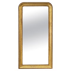 Large Louis Philippe Gilt Dressing or Console Mirror (H 60 7/8 x W 31 1/4)