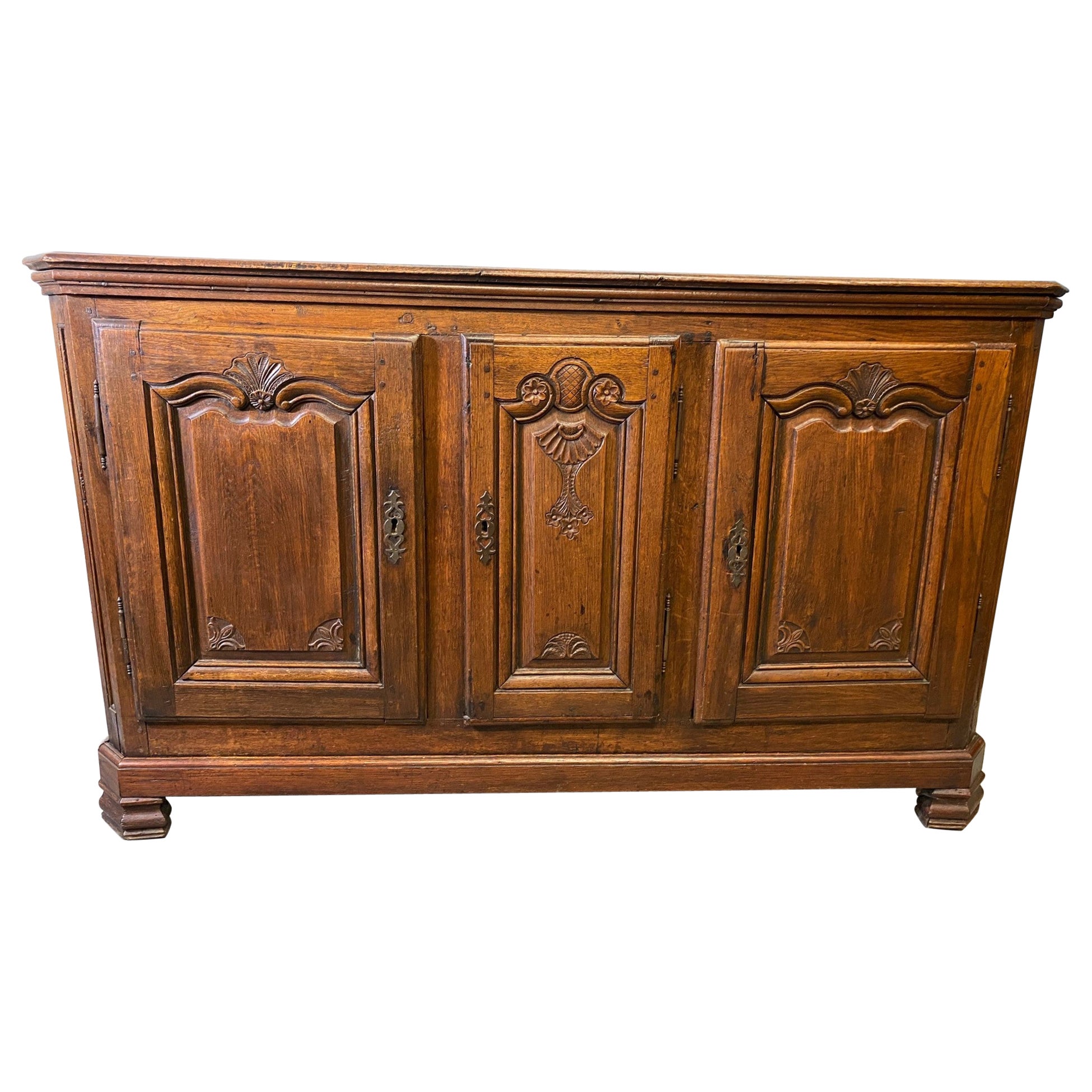 Credenza francese a 3 porte del XIX secolo
