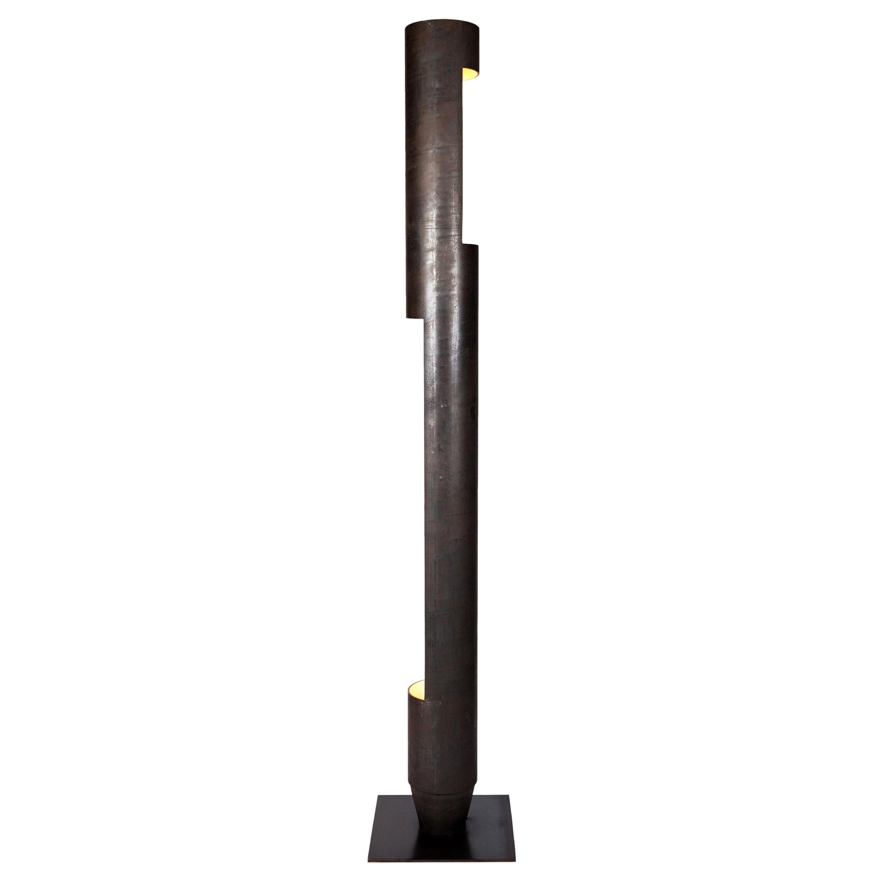 21st Century Industrial Floor Lamp Led Steel