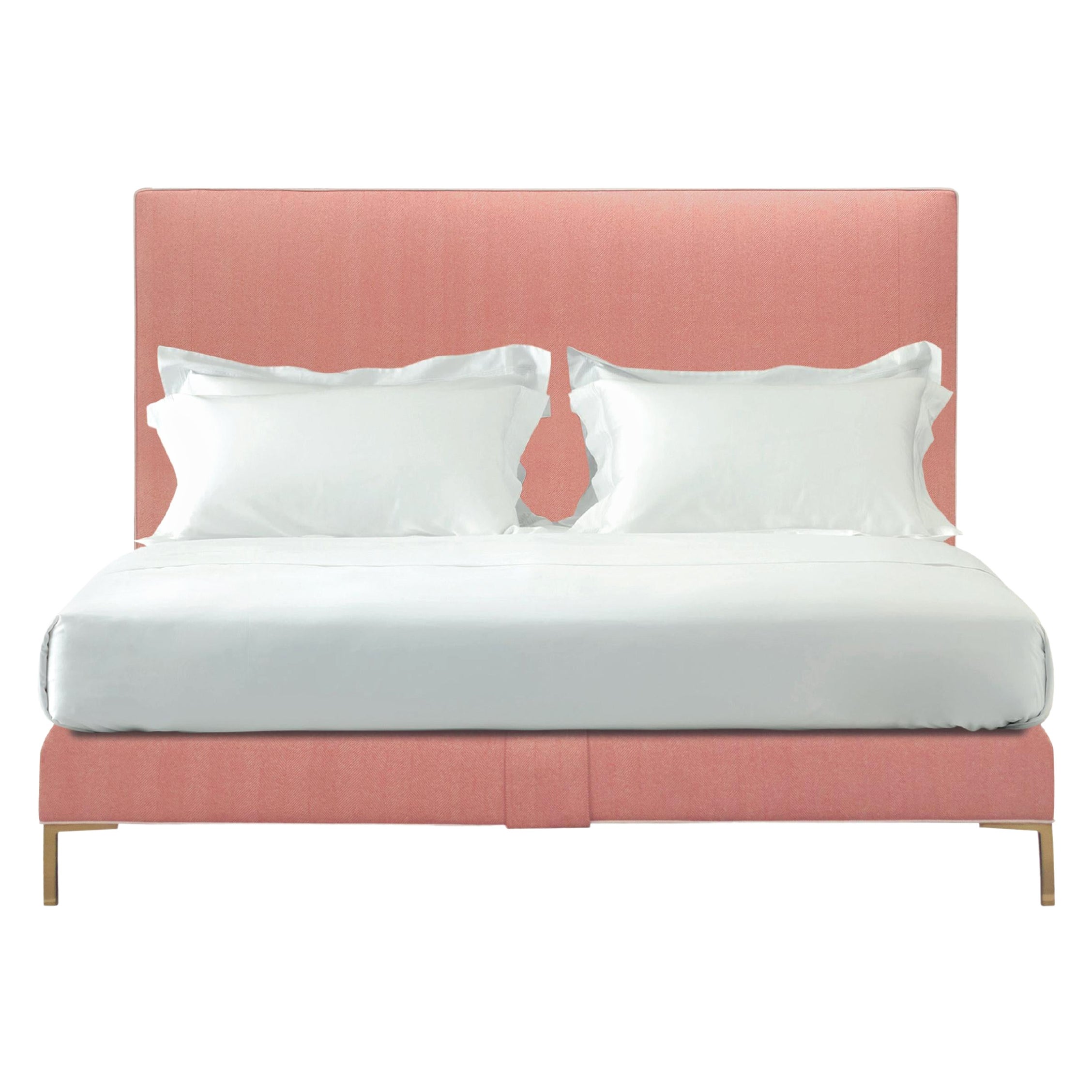 Savoir Harlech Headboard & Nº4 Bed Set, Handcrafted, Eastern King Size For Sale