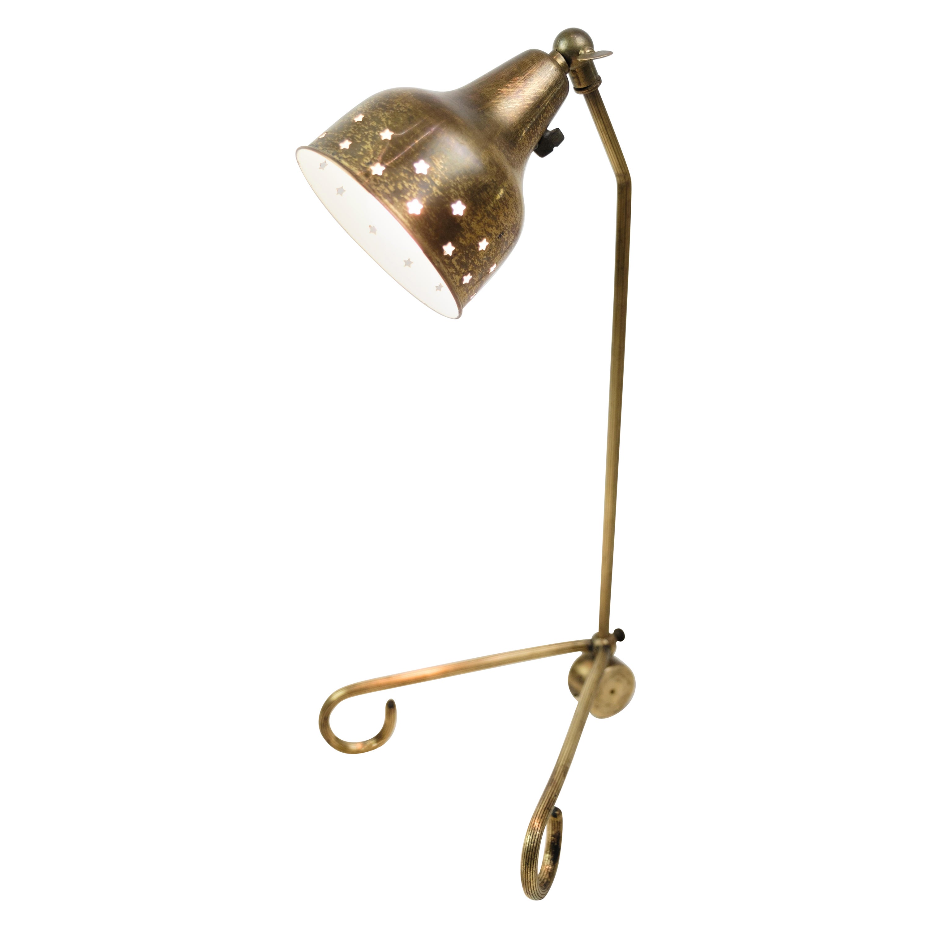 Table Lamp Made In Brass By Svend Aage Holm Sørensen From 1950s For Sale