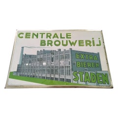 1932 Belgian Beer Brewery Sign