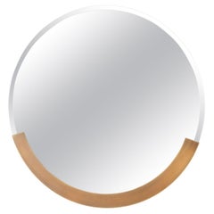 Daisy Brass Metal Circular Mirror