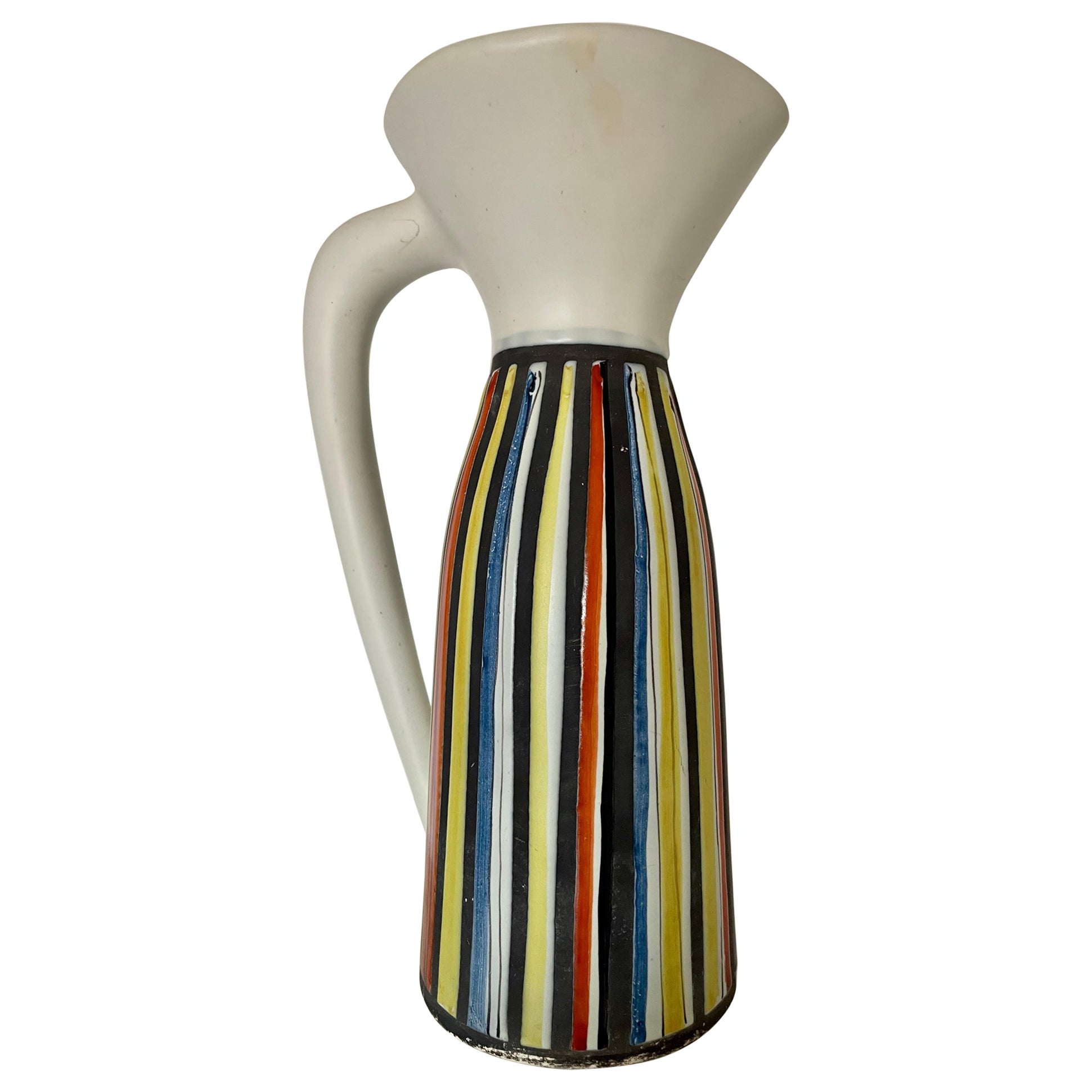 Ceramic Pitcher Vase by Roger Capron For Sale