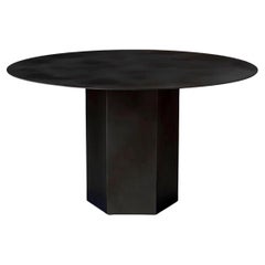 Steel Epic Table by Gamfratesi for Gubi in Midnight Black