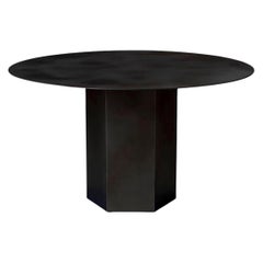 Table Epic en acier de Gamfratesi pour Gubi en noir nuit