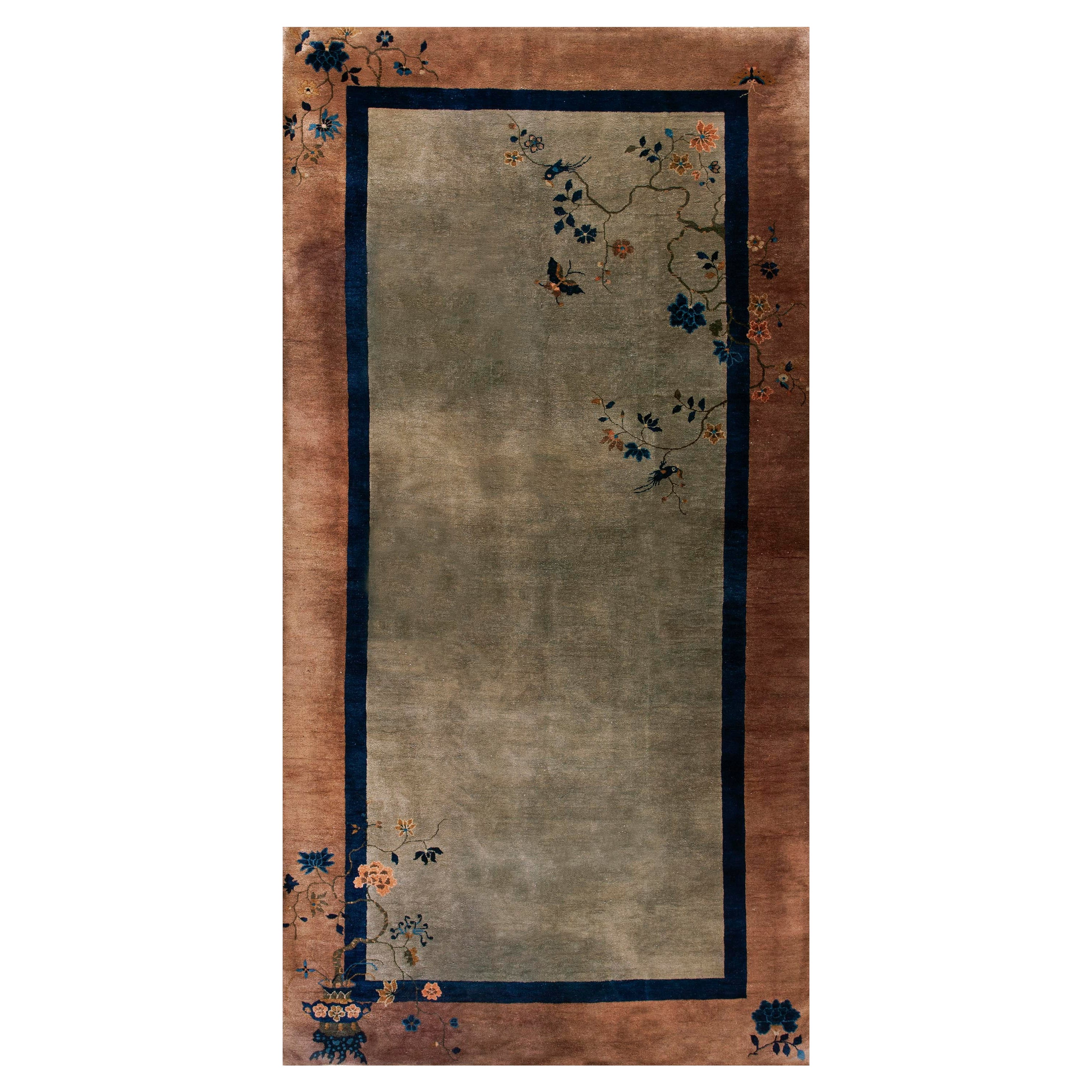 1920s Chinese Art Deco Gallery Carpet ( 6' x 11' 8" - 183 x 355 ) For Sale